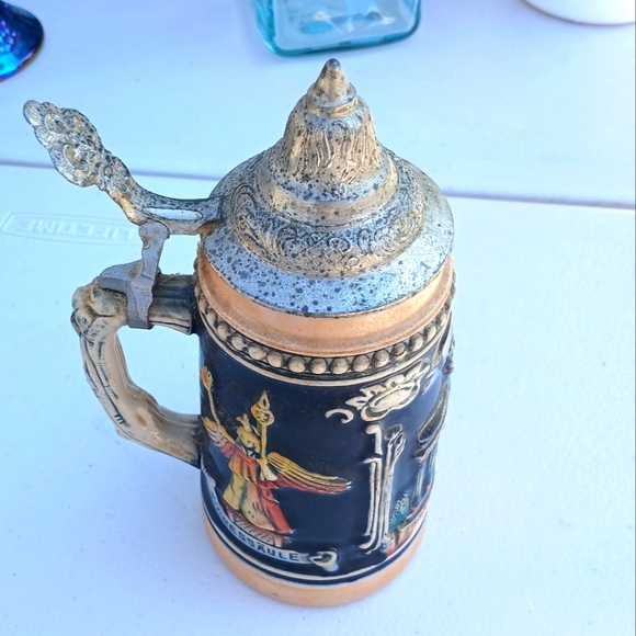 Zoller & Born Vintage Old Germany beer stoneware with lid - Picture 1 of 7